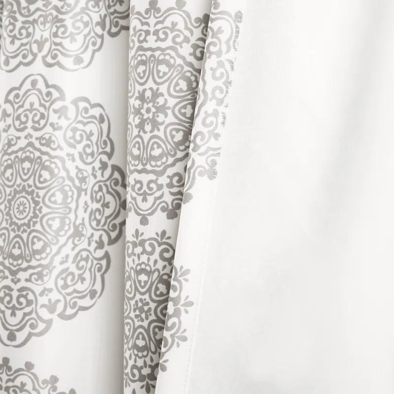 Lush Decor Medallion Semi-Sheer Rod pocket Curtain Panels (Set of 2)