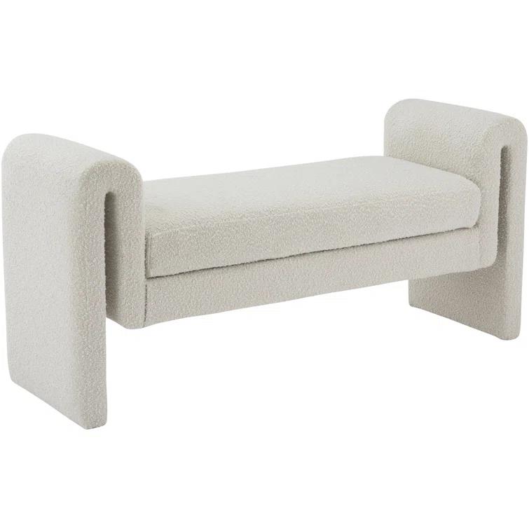 Wrought Studio™ Hiroyasu Upholstered Boucle Bench