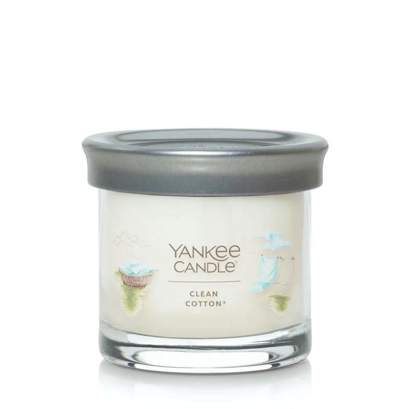 YANKEE CANDLE Signature Clean Cotton Scented Tumbler Candle