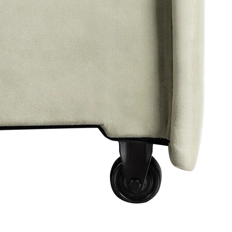 Serta Serta Juliette 62.2" Full Size Convertible Sofa, Dream Coil Comfort, Easy Assembly, Velvet Upholstery