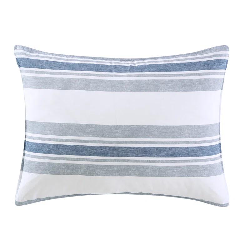Nautica Bay Shore Cotton Reversible Navy Comforter Set