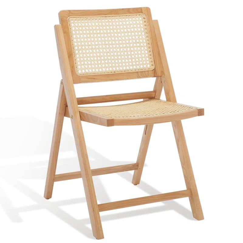 Dan Rattan Folding Dining Chair (Set of 2)