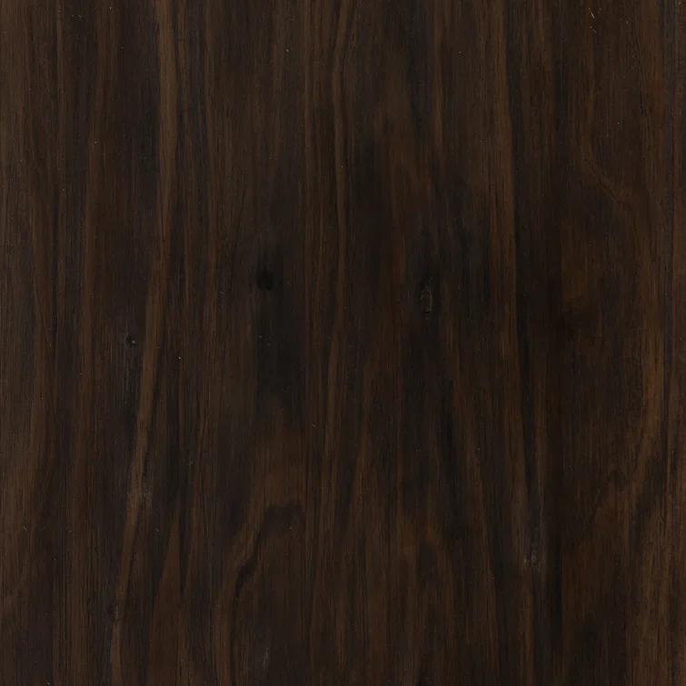 Sienna Brown Pine Oval Console Table with Rounded Edges