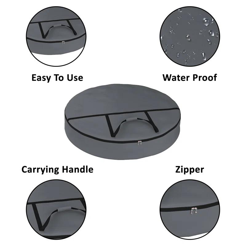 The Holiday Aisle® HeavyDuty Multipurpose Zippered Chritsmas Wreath Storage Bag,Sturdy & Durable Garland Wreaths Holder