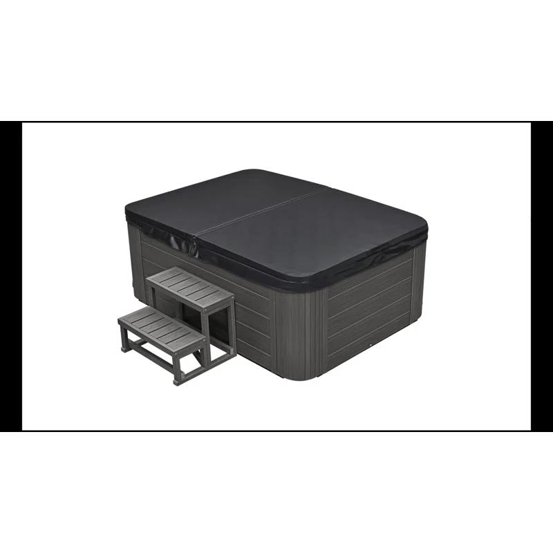 Luxury Spas Luxury Spas 4 - Person 39 - Jet Acrylic Rectangular Standard Hot Tub with Ozonator in Gray