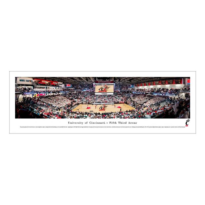 Blakeway Worldwide Panoramas, Inc NCAA Cincinnati Bearcats Basketball Panoramic Print