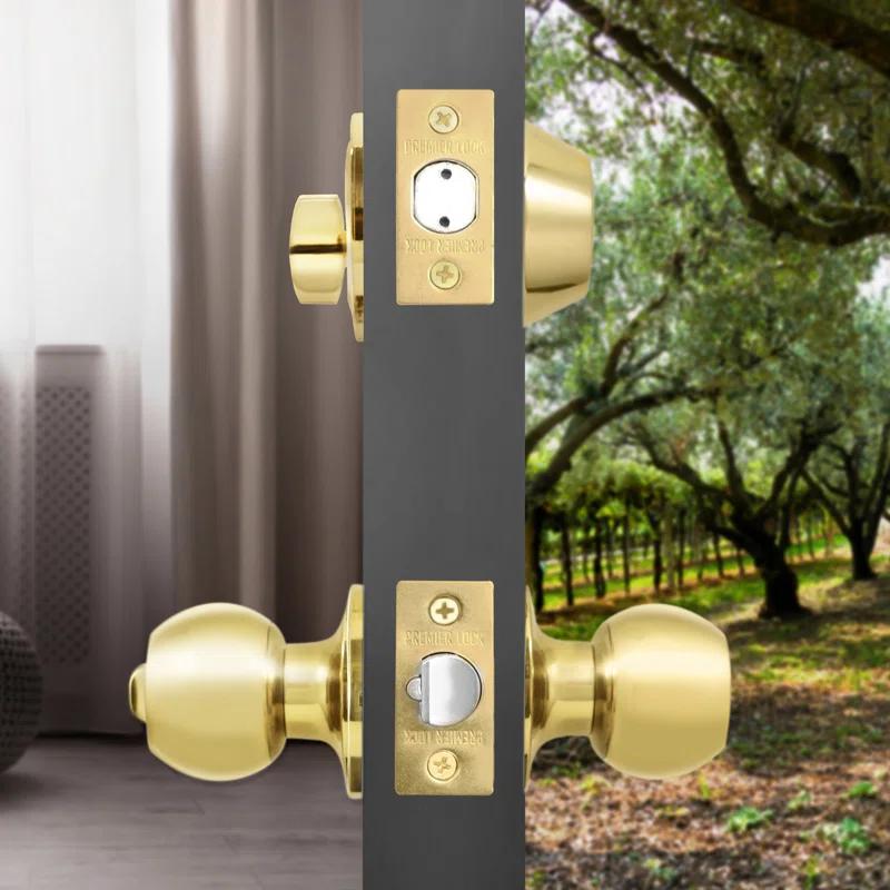 Complete Entry Knob Set with Single Cylinder Deadbolt