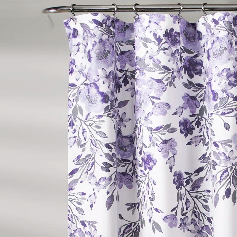 Lush Decor Tanisha Floral Shower Curtain