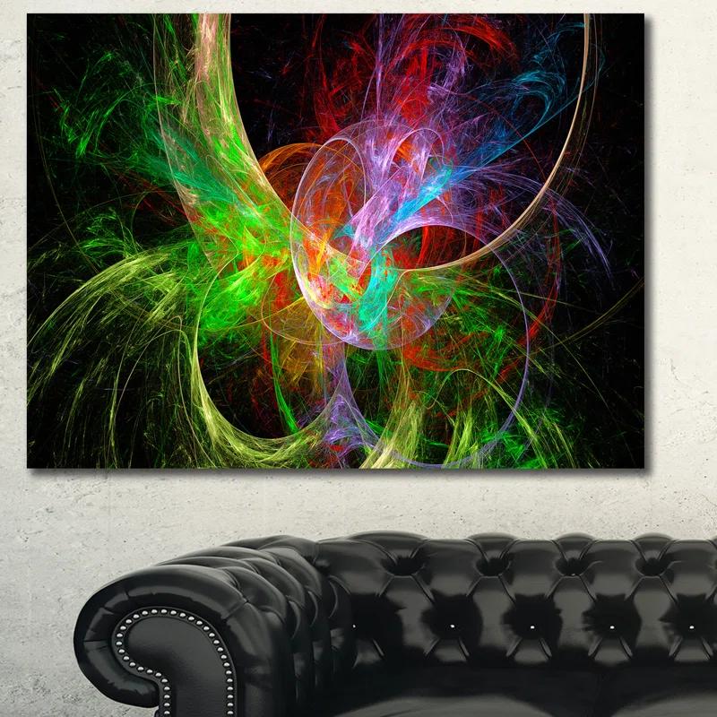 Design Art " Multi-Color Fractal Abstract Design "