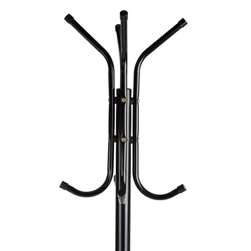 Mind Reader Mind Reader Coat Rack, Hall Tree, Freestanding, Coat Tree, Hat, Jacket, Purse, Metal, 14.75"L x 16.5"W x 69"H
