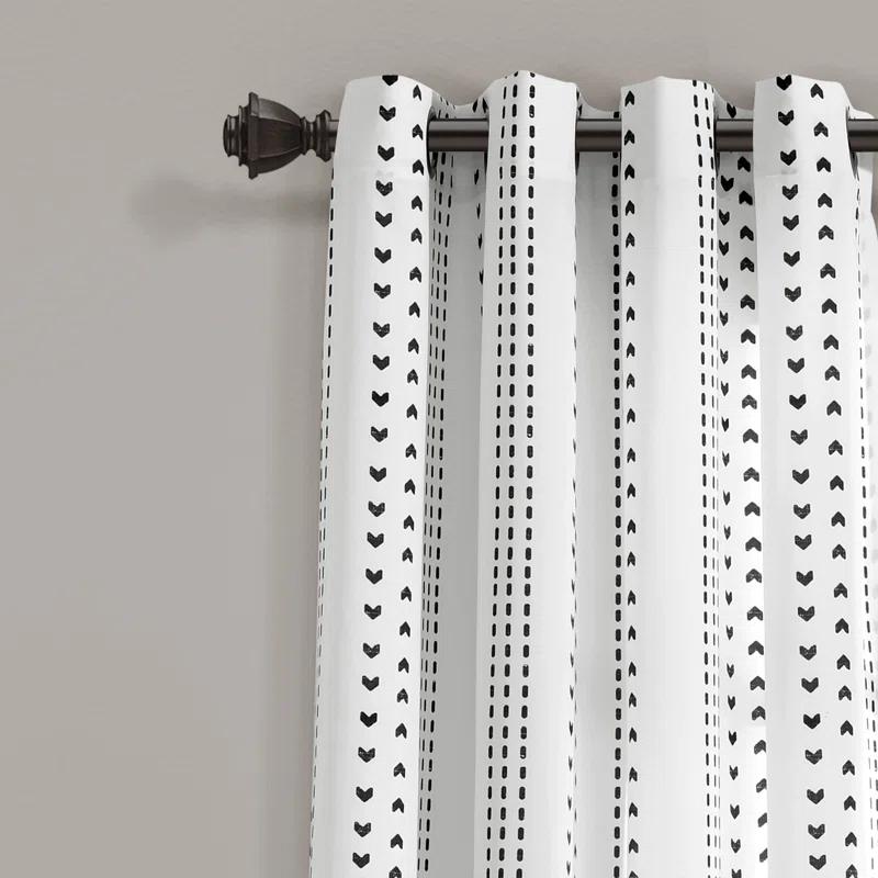 Lush Decor Polyester Semi Sheer Curtain Pair (Set of 2)