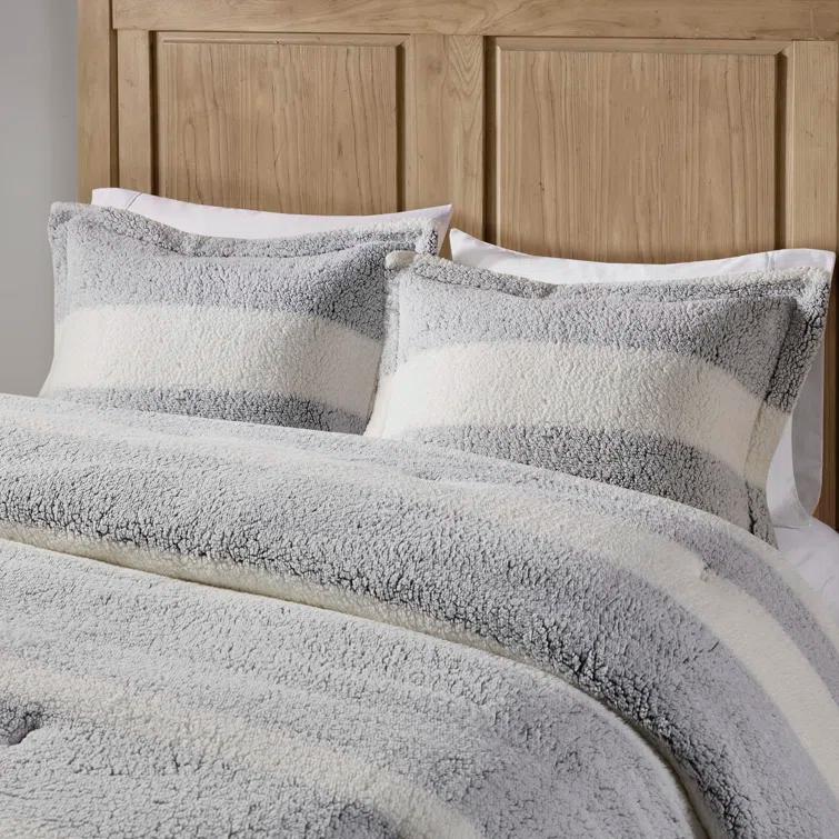 Madison Park Hollis Sherpa Comforter Set
