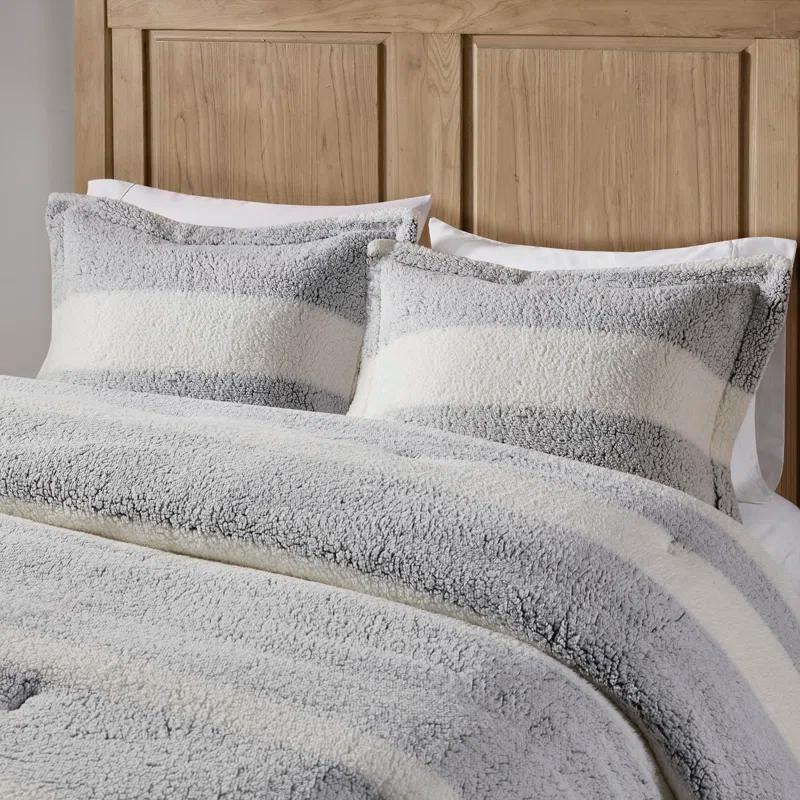Madison Park Hollis Sherpa Comforter Set