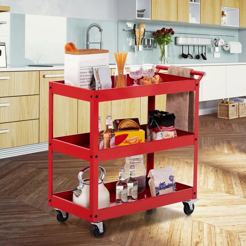 Costway 31'' H x 30'' W Utility Cart with Wheels