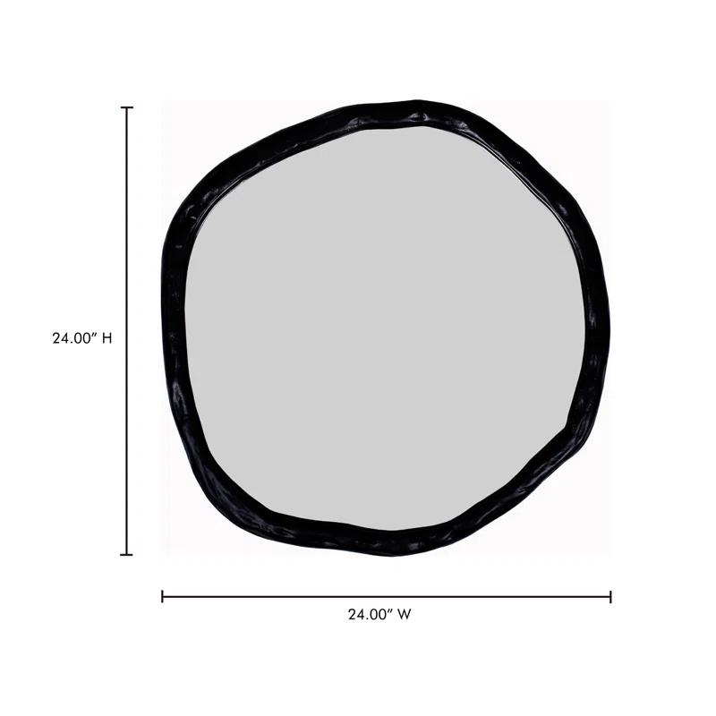Rogelio Oval Mirror - Black