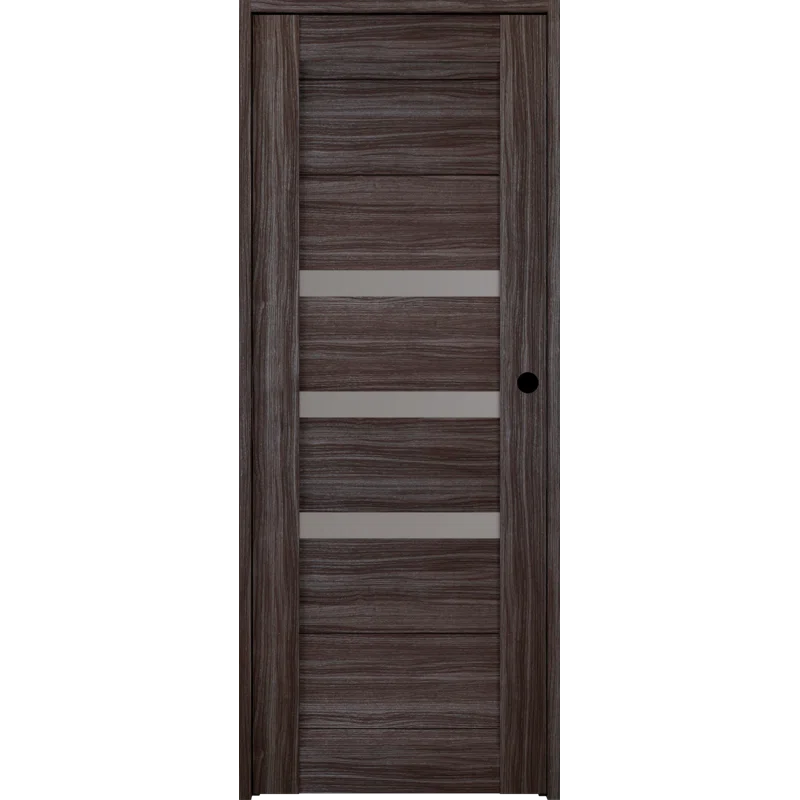 Belldinni Dora DIY-FRIENDLY Paneled Prefinished Wood and Glass Composite Single Prehung Door
