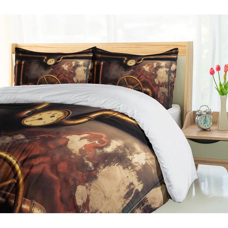 Ambesonne Industrial Modern & Contemporary Duvet Cover Set