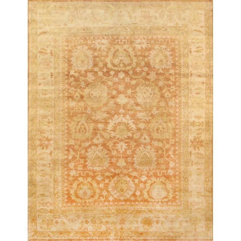 Oushak Hand Knotted Wool Oriental Rug