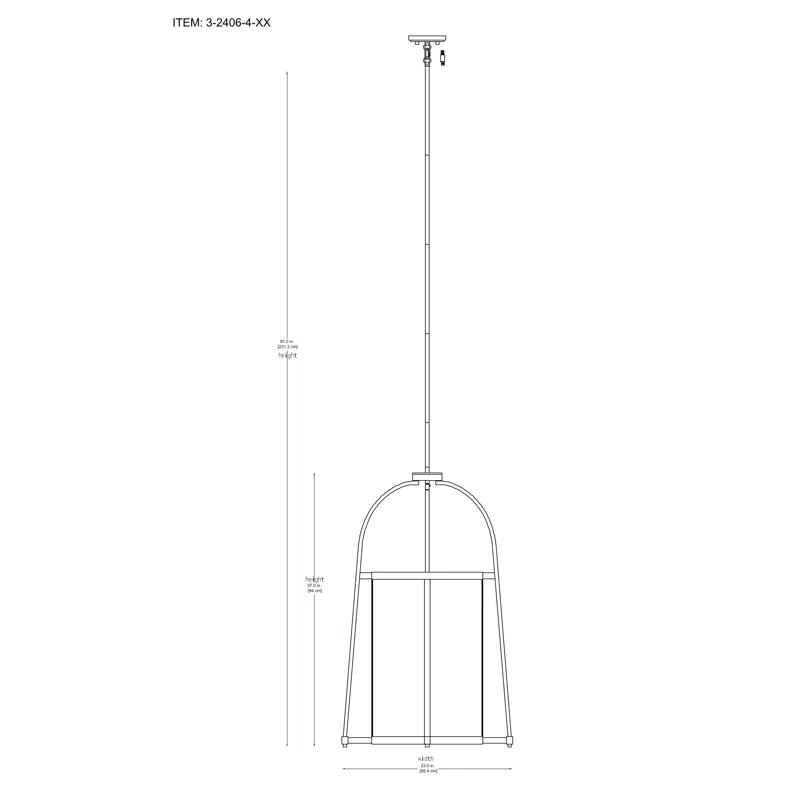 Rosedale 4-Light Pendant