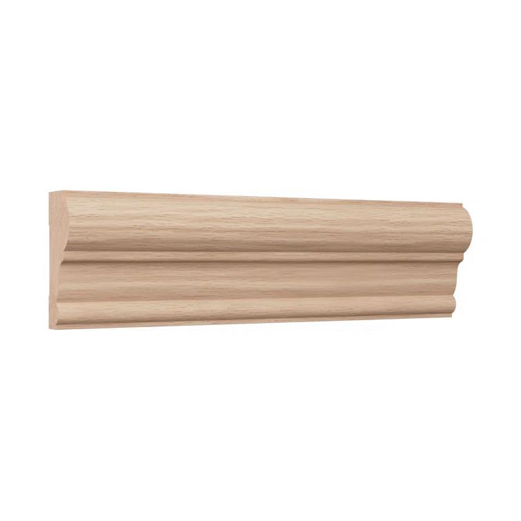 Ekena Millwork WM392 1"D x 2 3/8"W x 96"L Solid Wood Stain Chair Rail Molding