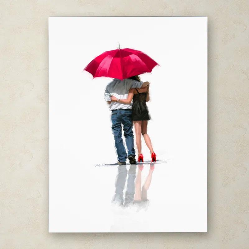 Trademark Fine Art The Macneil Studio " Couple Under Umbrella " by The Macneil Studio