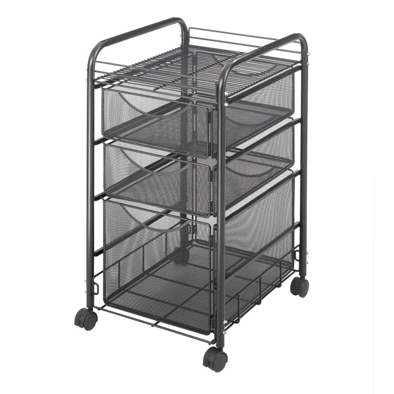 Safco Products Company Onyx™ Mesh Mobile File Cart