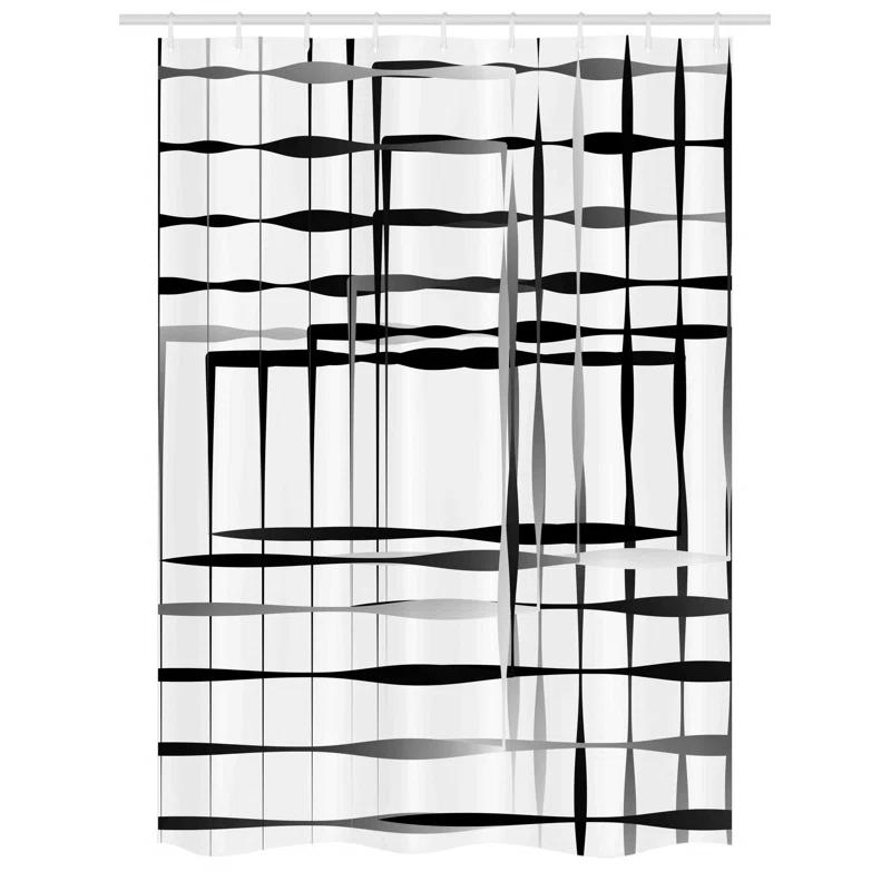 Shower Curtain with Hooks Included