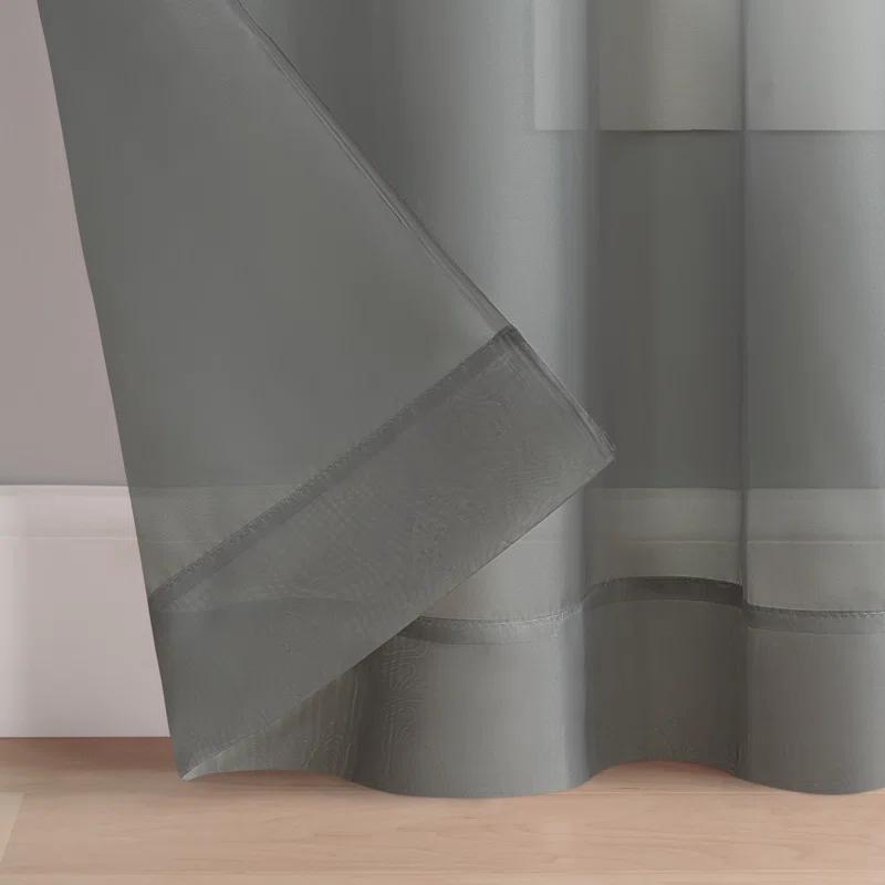 Eclipse Livia Sheer Voile Grommet Curtain Panel