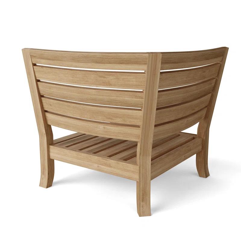 Anderson Teak Teak Outdoor Patio Sectional with Sunbrella® Cushions