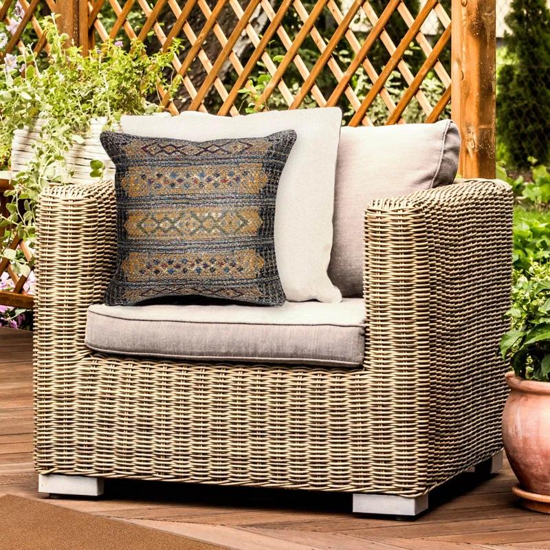 Liora Manne Geometric Indoor/Outdoor Throw Pillow