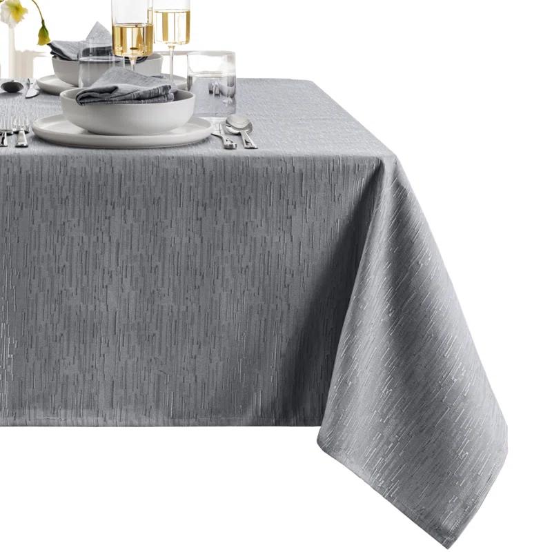 Latitude Run® Brosh Solid Texture Water and Stain Resistant Polyester Rectangle Tablecloth
