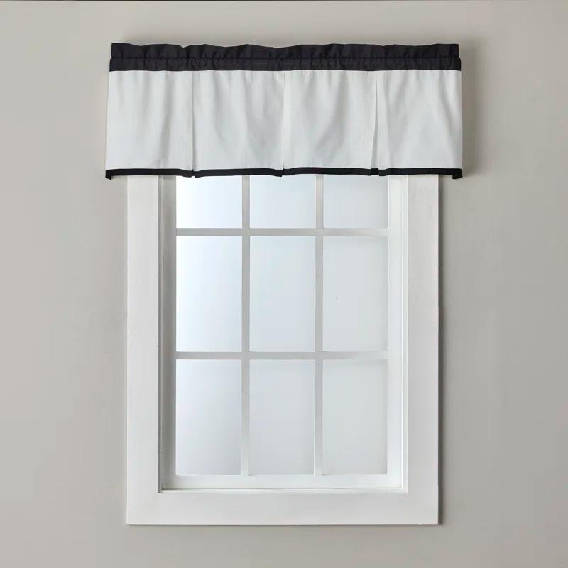 Striped Tailored 48'' W Window Valance