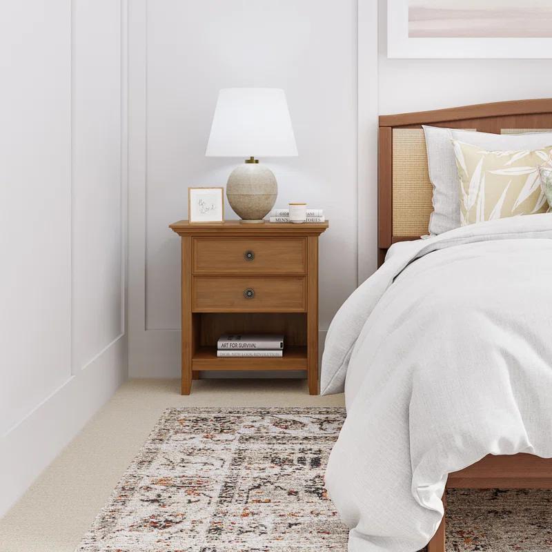 Amherst 2 - Drawer Solid Wood Nightstand