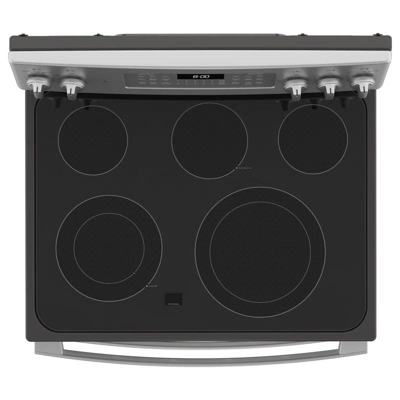 GE Appliances 30" 6.6 cu. ft. Freestanding Electric Range with 5 Elements and Convection Oven