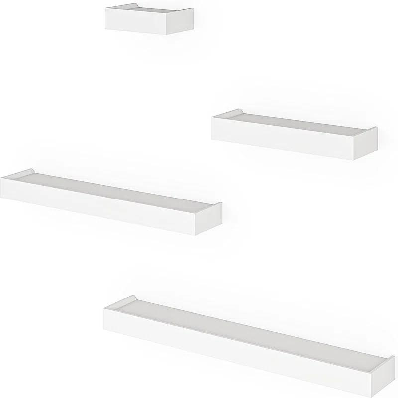 Ballucci Array 4 Piece Floating Wall Shelves Set