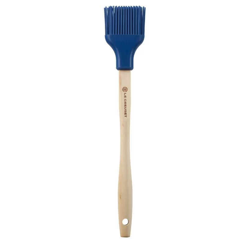 Blue Silicone Pastry Brush with Wooden Handle