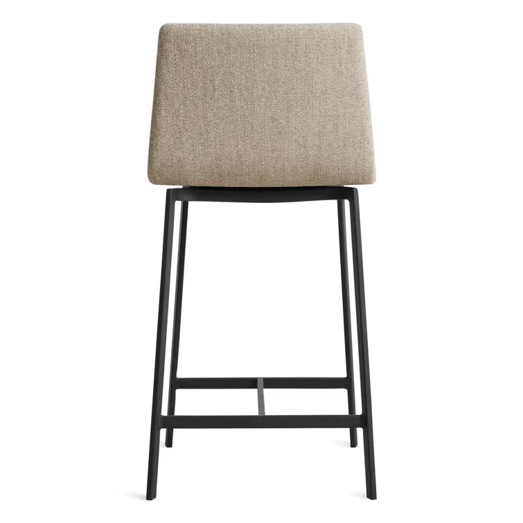 Blu Dot Between Us Upholstered Counter Stool with Metal Frame