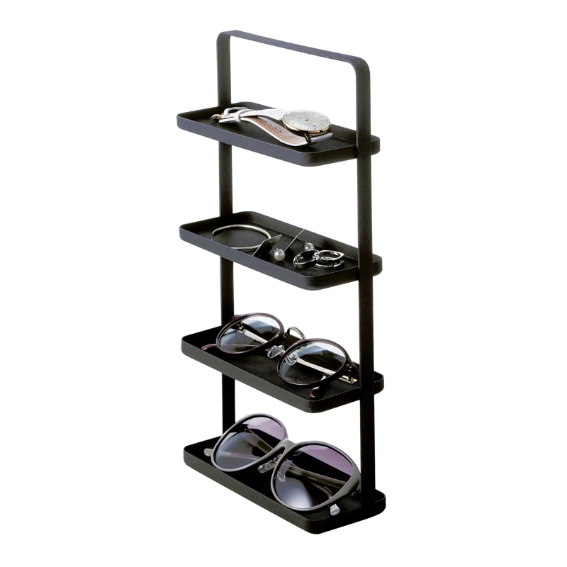 Tower Yamazaki Home 4-Tier Accessory Tray, Jewelry Holder & Storage Organizer, Steel, Handle