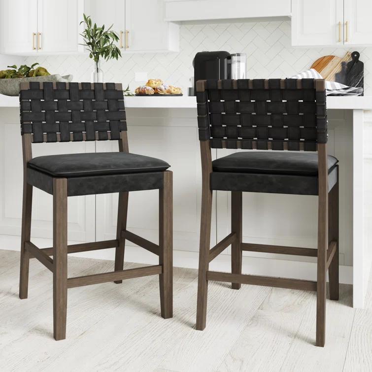 Nathan James Upholstered Stool