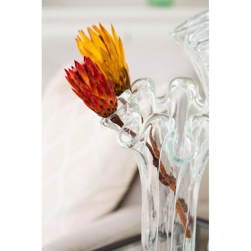 VIETRI Onda Handmade Glass Table Vase