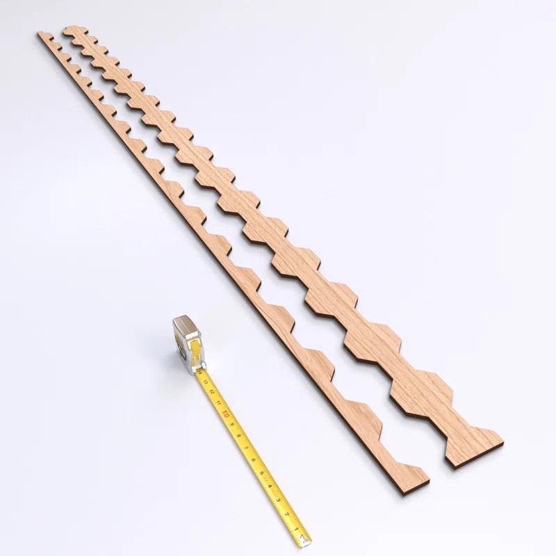 Ekena Millwork Pontiac Adjustable Wood Decorative Slat Wall Panel Kit