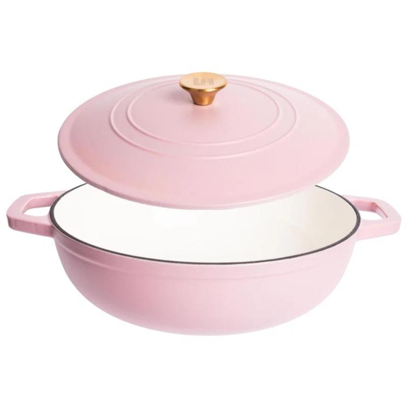 Lexi Home Lexi Home 5 qt. Enameled Cast Iron Round Braiser