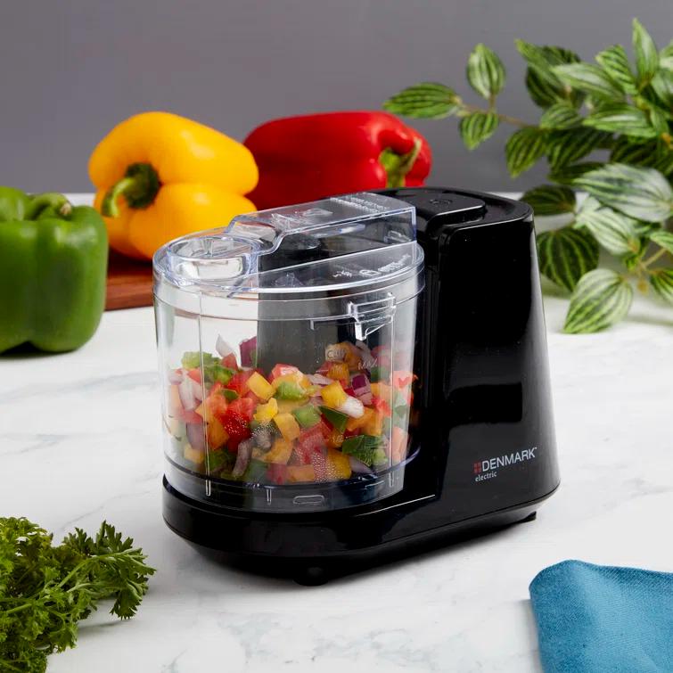 Denmark Denmark Electric 1.5-Cup Personal Food Chopper with One-Touch Pulse Control