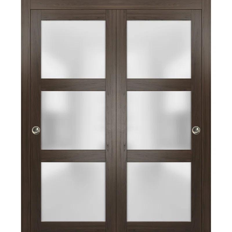 SARTODOORS Lucia Frosted Glass Sliding Closet Doors