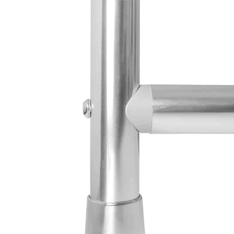 Utopia Alley Aluminum 61" D-Shape Fixed Shower Curtain Rod