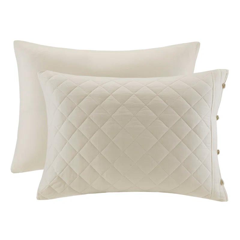 Madison Park Breanna Cotton Modern & Contemporary 4 Piece Quilt Set & Reviews | Wayfair