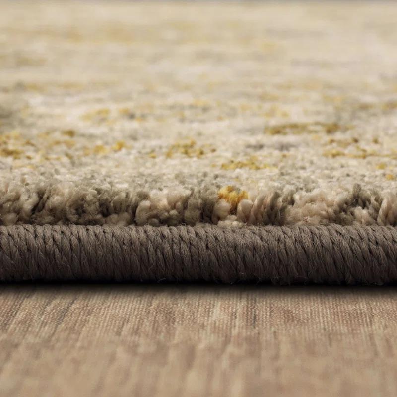 Silk Gray/Beige Area Rug