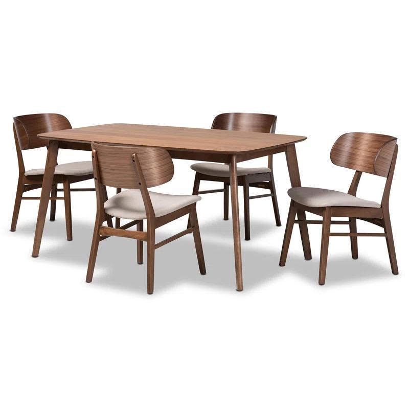 George Oliver Cadie 4 - Person Four Leg Dining Set