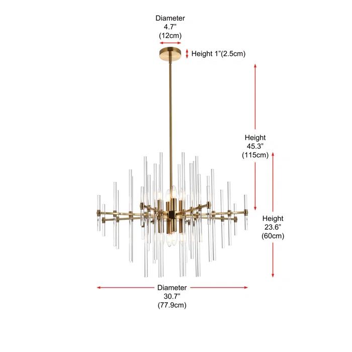 Everly Quinn Francene 8 - Light Unique/Statement Pendant
