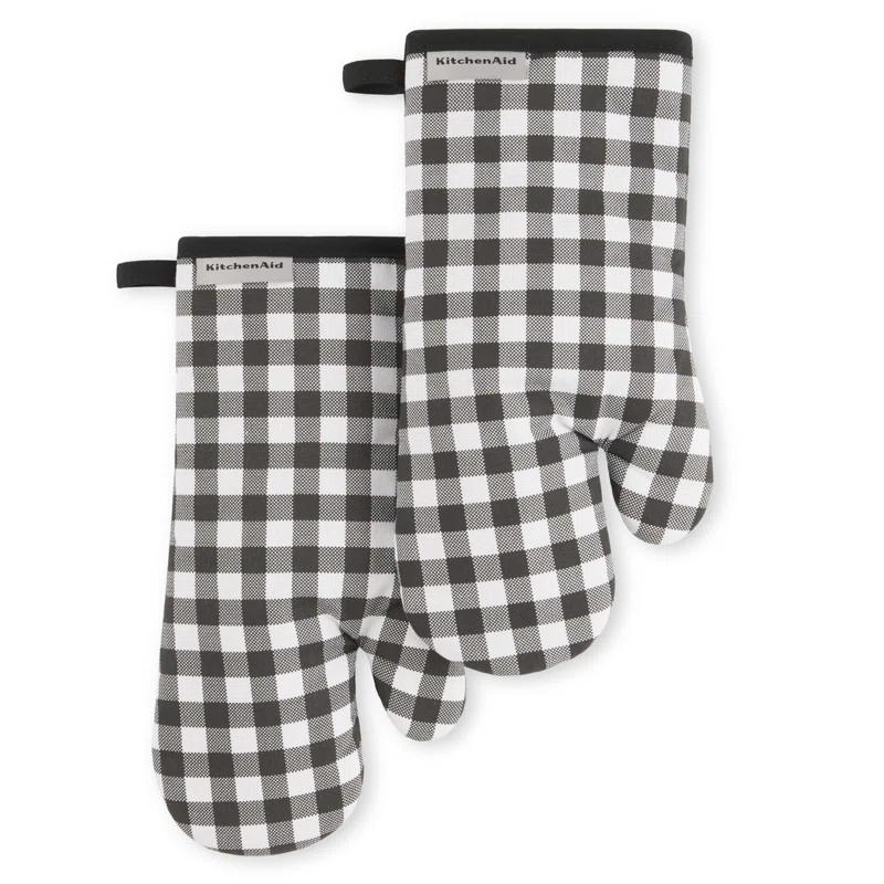 KitchenAid® KitchenAid Gingham Oven Mitt 2-Pack Set, 7" x 13" (Set of 2)